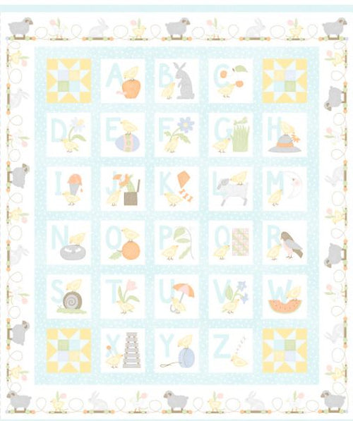 Simple Panel Quilt Little Chicks