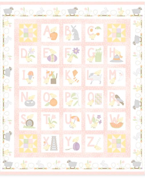 Simple Panel Quilt Little Chicks