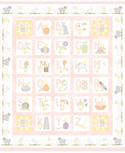 Simple Panel Quilt Little Chicks