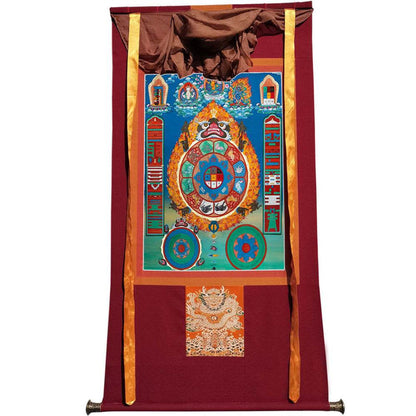 SIPAHO - Melong - Tibetan Calendar - Tibetan thangka painting, view 6