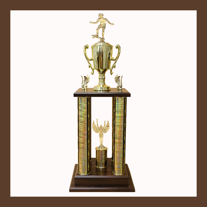 Skateboarding Four Poster Trophy