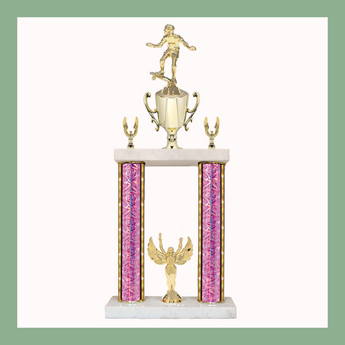 Skateboarding Marble Two Poster Trophy