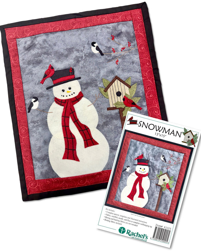 Snowman Quilted Wall Hanging Kit by Rachel's of Greenfield