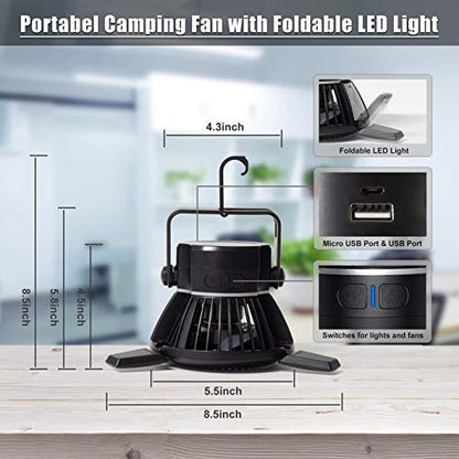 Solar Rechargeable Light and Fan-TopOnlineBargains.Com