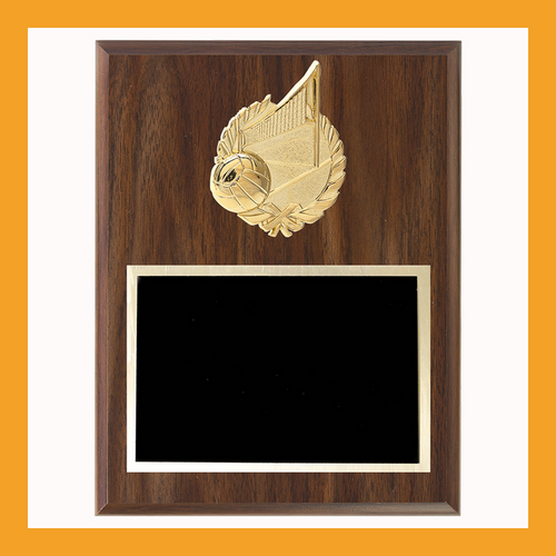 Sporting Subject Theme Mounts For Walnut Finish Plaques