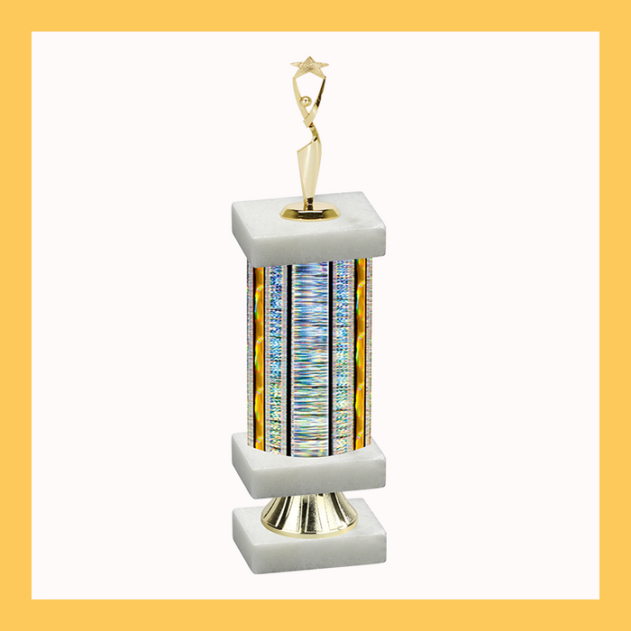 Star Column Riser Trophy