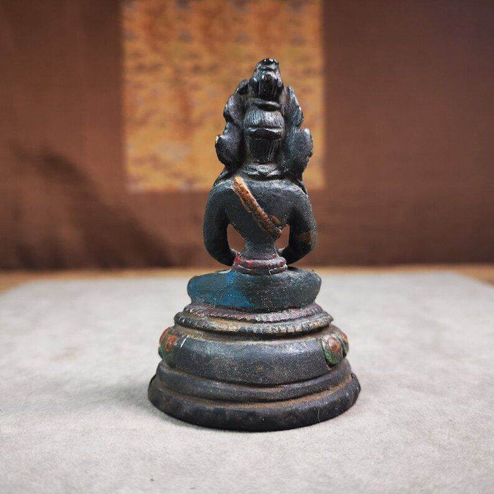 Statue,Amitayus,Buddha of Longevity,80 Years - Tibetan Buddhist statue, view 6