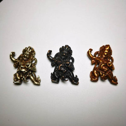 Statue,Small Vajrapani Amulet - Tibetan Buddhist amulet, view 8