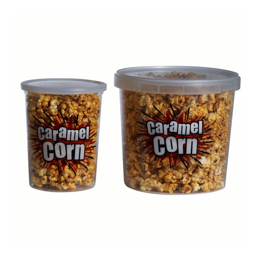 clear plastic caramel corn containers with lids