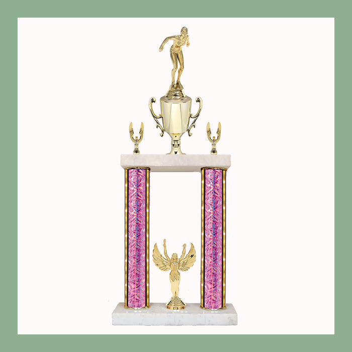 Swimming & Diving Marble Two Poster Trophy