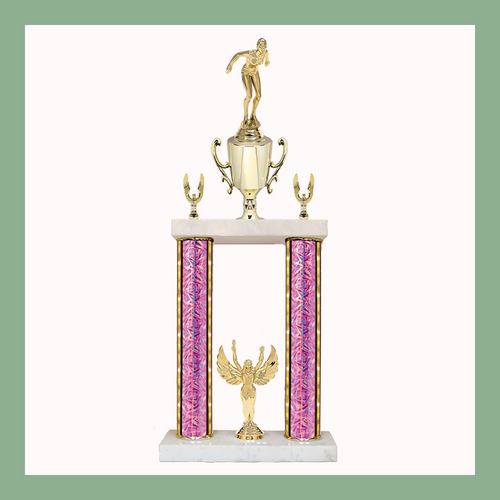 Swimming & Diving Marble Two Poster Trophy