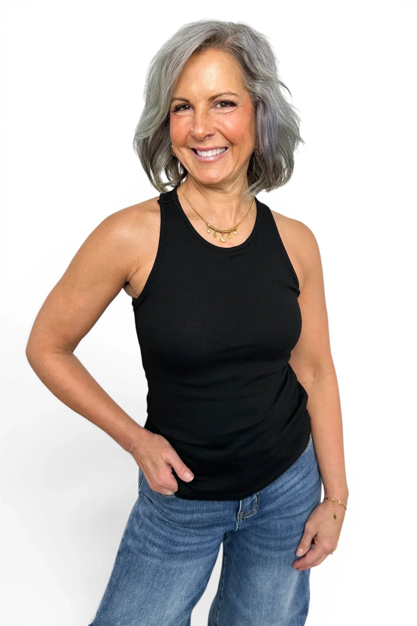 ALB Custom Women's Layering Built in Bra Tank Top