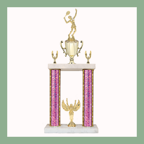 Tennis & Table Tennis Marble Two Poster Trophy