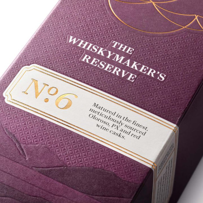 Products The Lakes Distillery, Whiskymaker's Reserve No.6 Single Malt Box Close Up