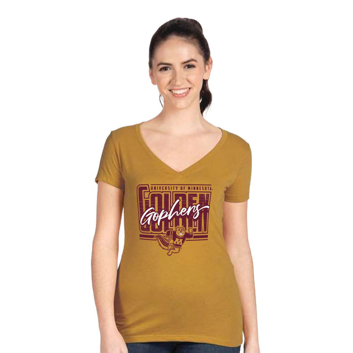 The Maroon Shirt® | 9th Edition - Women's V-neck Gold