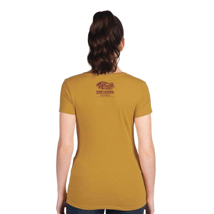 The Maroon Shirt® | 9th Edition - Women's V-neck Gold