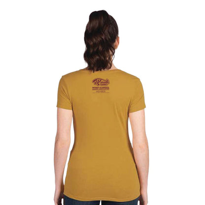 The Maroon Shirt® | 9th Edition - Women's V-neck Gold