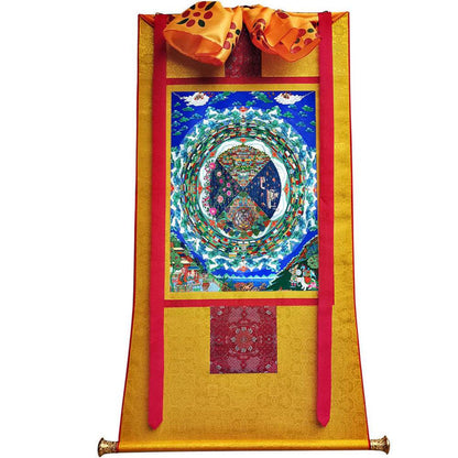 The three realms of samsāra - Tibetan thangka painting, view 6