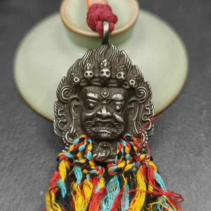 Thokcha Amulet,Mahakala Pendant, Buddhist Protector - Tibetan Buddhist amulet, view 4