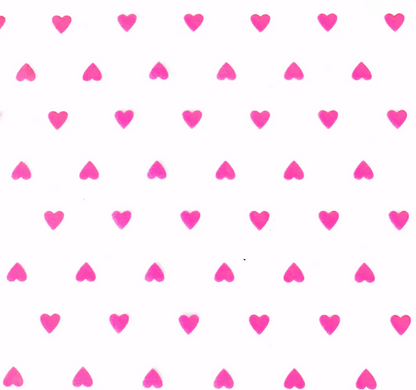 Tiny Hearts Clear Vinyl Roll