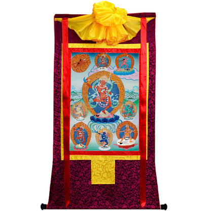 2746-唐卡-HBMT-050金刚亥母-卓玛那嫫-噶玛噶举-老-240dpi - Tibetan thangka painting, view 5