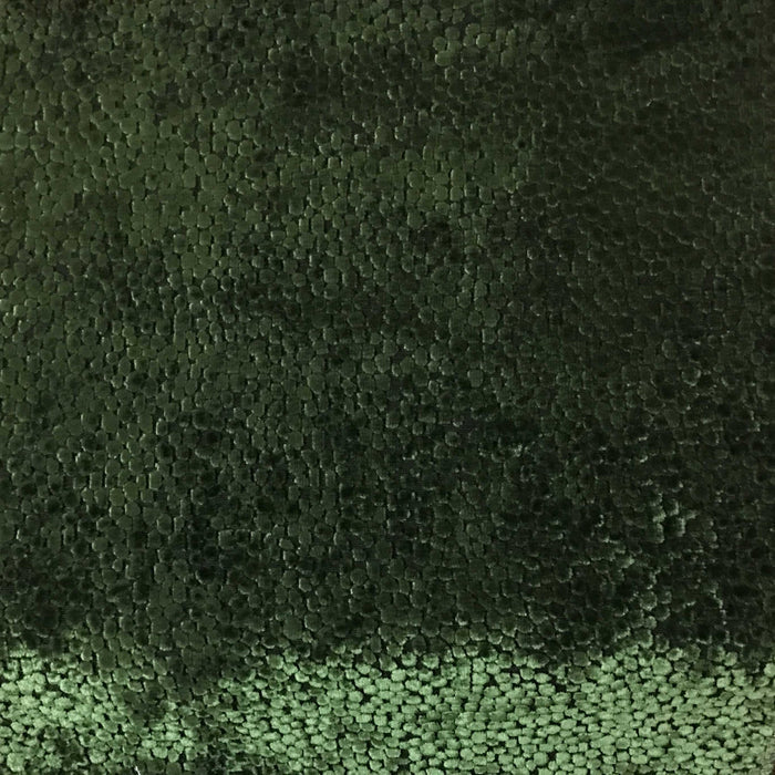 Florence Dots - Burnout Velvet Upholstery Fabric by the Yard - Available in 18 Colors - Emerald - Top Fabric - 5