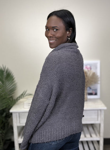 Warm Me Up Women's Solid Cowl Neck Sweater