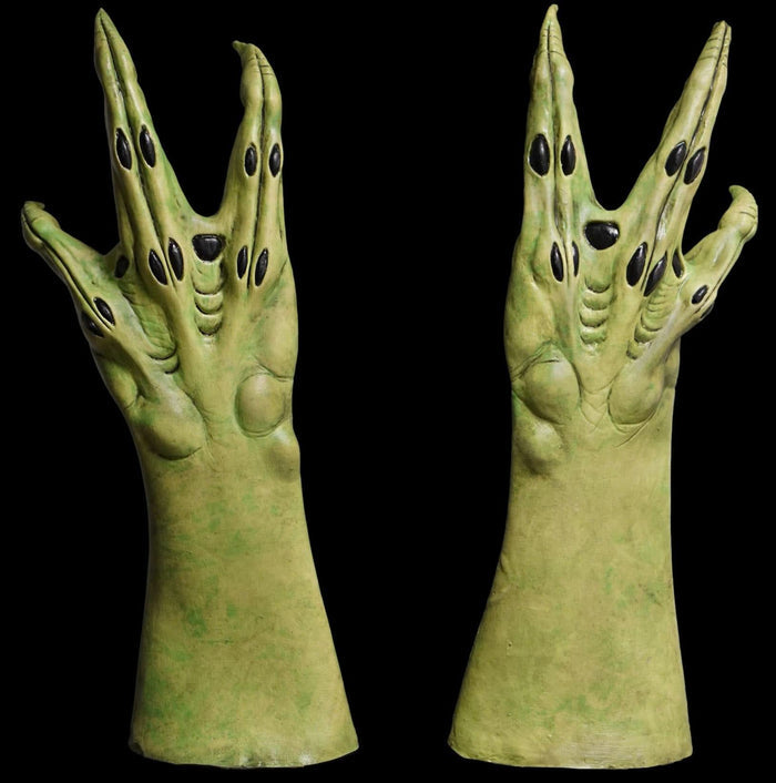 "Ultimate Alien Hands- Green" Deluxe Latex Halloween Costume Gloves
