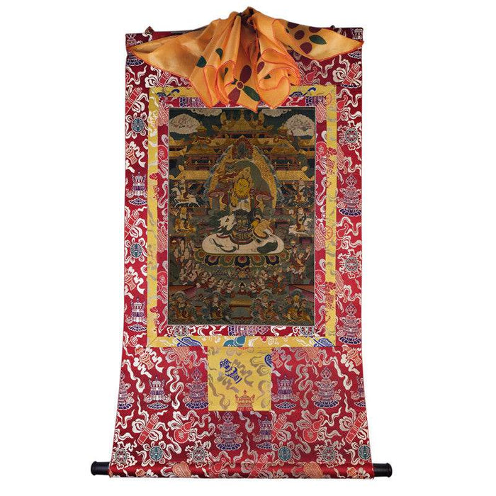 Vaisravana Image - Tibetan thangka painting, view 7