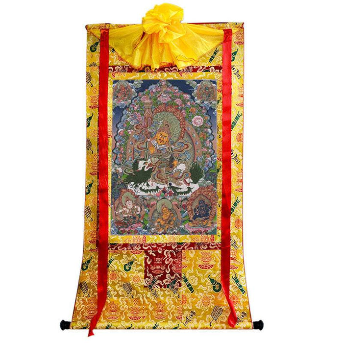 Vaisravana Image - Tibetan thangka painting, view 8