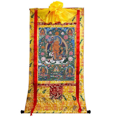 Vaisravana Image - Tibetan thangka painting, view 8