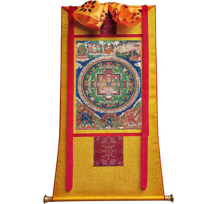 Vajrabhairava / Yamantaka Madala - 14th Century Old Version - Tibetan thangka painting, view 6
