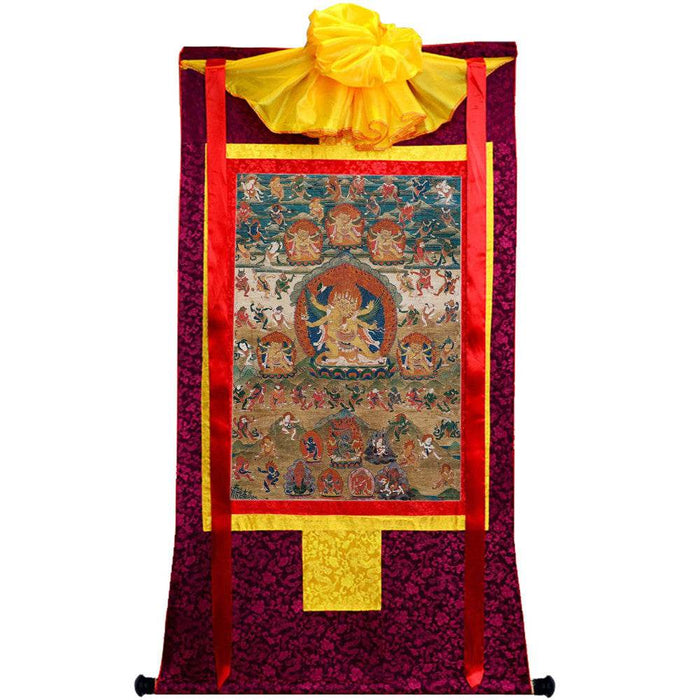 Vajrakilaya - Dorje Phurba - 16th Century Old Version - Tibetan thangka painting, view 5