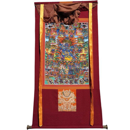 Vajrakilaya - Dorje Phurba - Tibetan thangka painting, view 7