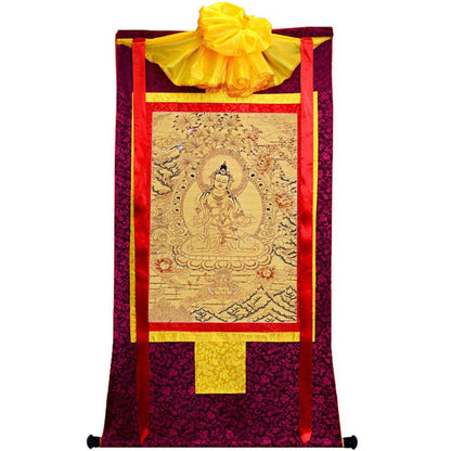 Vajrasattva - Tibetan thangka painting, view 5