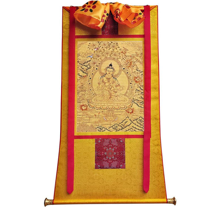 Vajrasattva - Tibetan thangka painting, view 6