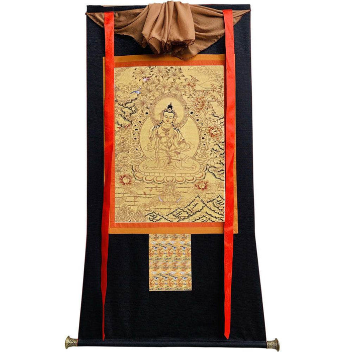 Vajrasattva - Tibetan thangka painting, view 8