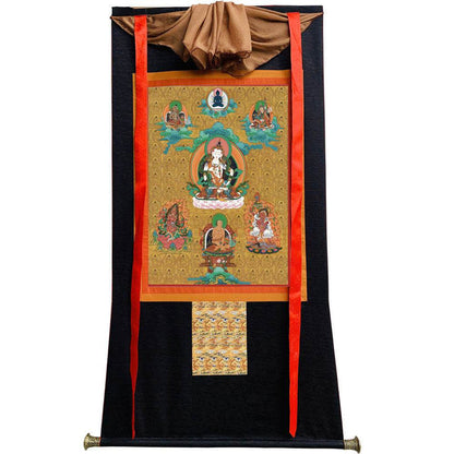 Vajrasattva - Tibetan thangka painting, view 8