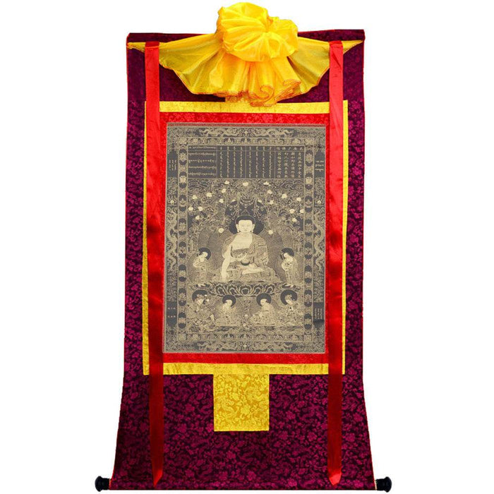 Vipasyin - Tibetan thangka painting, view 5