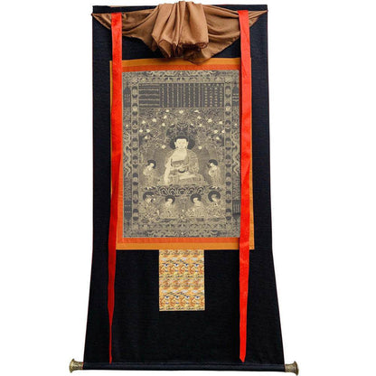 Vipasyin - Tibetan thangka painting, view 8