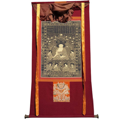 Viśvabhu - Tibetan thangka painting, view 7