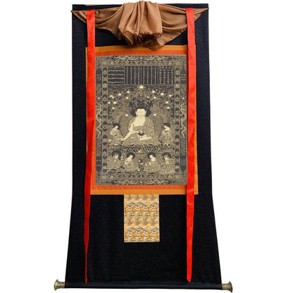 Viśvabhu - Tibetan thangka painting, view 8