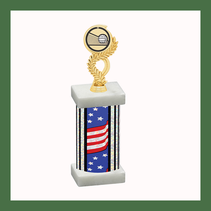Volleyball Mylar Column Trophy