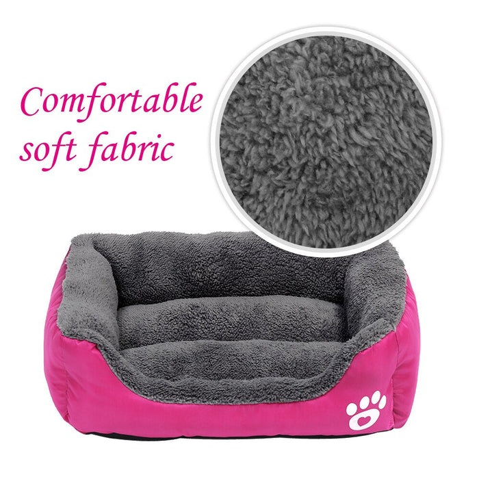 Warm Fleece Padded Dog Bed-TopOnlineBargains.Com