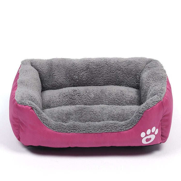 Warm Fleece Padded Dog Bed-TopOnlineBargains.Com