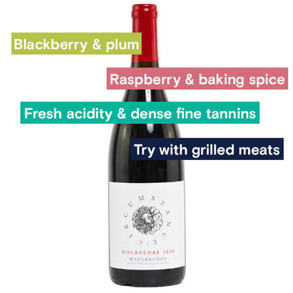 Waterkloof, Circumstance Mourvedre bottle and tasting notes