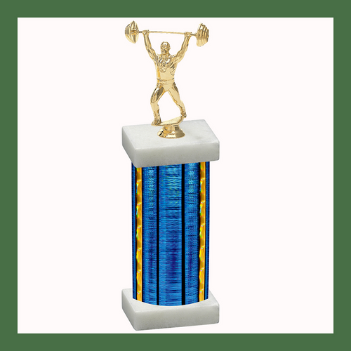 Weightlifting & Wrestling Column Trophy
