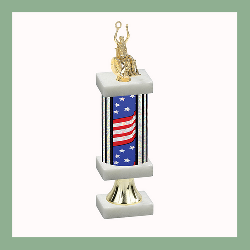 Wheelchair Column Pedestal Trophy