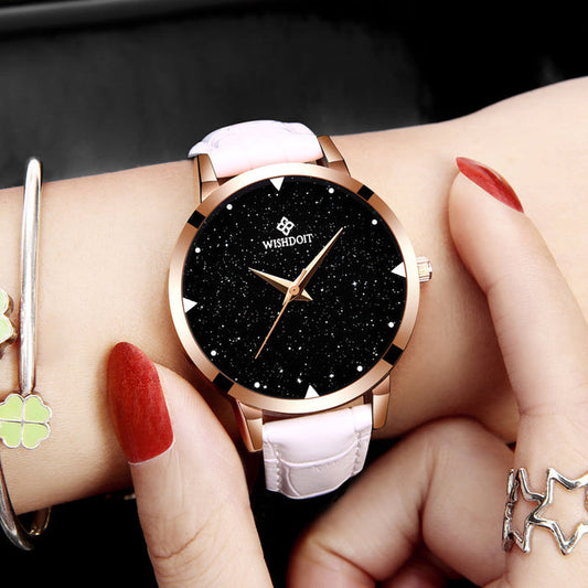 Women's Starry Sky Leather Dress Watch-TopOnlineBargains.Com