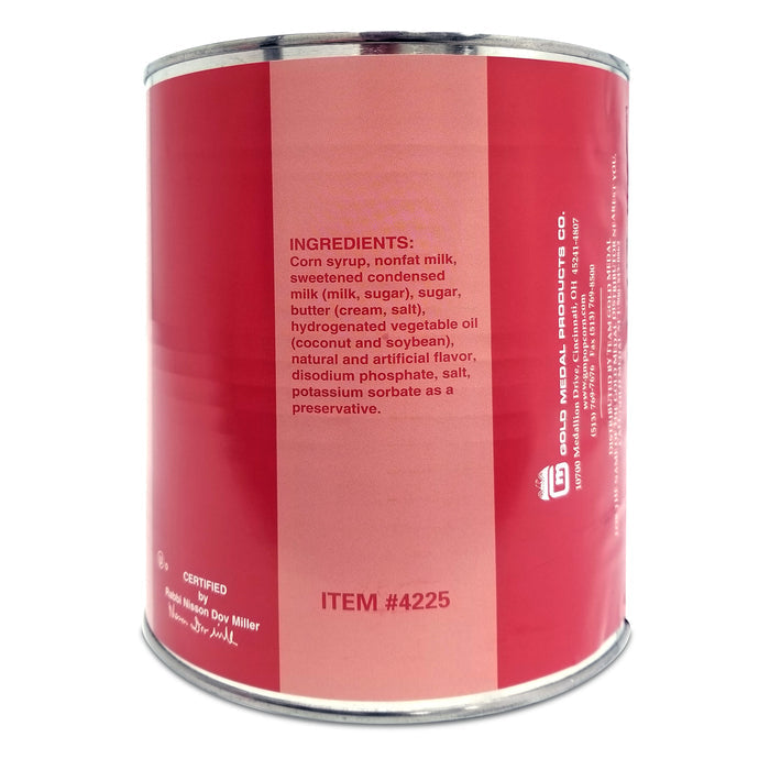 Ingredients shown on can of World's Greatest Caramel Apple Dip.